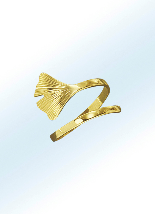 Damenring Im Ginkgo Blatt Design Damenschmuck Echt Gold Brigitte Hachenburg