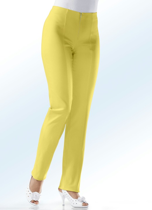 Hosen - Soft-Stretch-Hose in 11 Farben, in Größe 018 bis 235, in Farbe GELB Ansicht 1