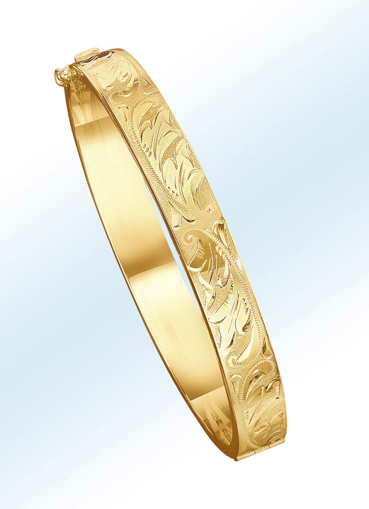 Armreif Mit Wiener Gravur Damenschmuck Echt Gold Brigitte Hachenburg