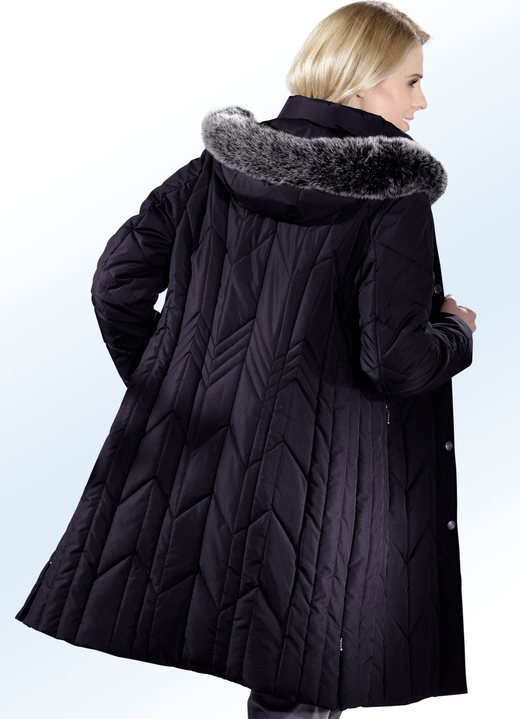 Jacken, Mäntel, Blazer - Kurzmantel mit abnehmbarer Kapuze, in Größe 038 bis 056, in Farbe PFLAUME Ansicht 1