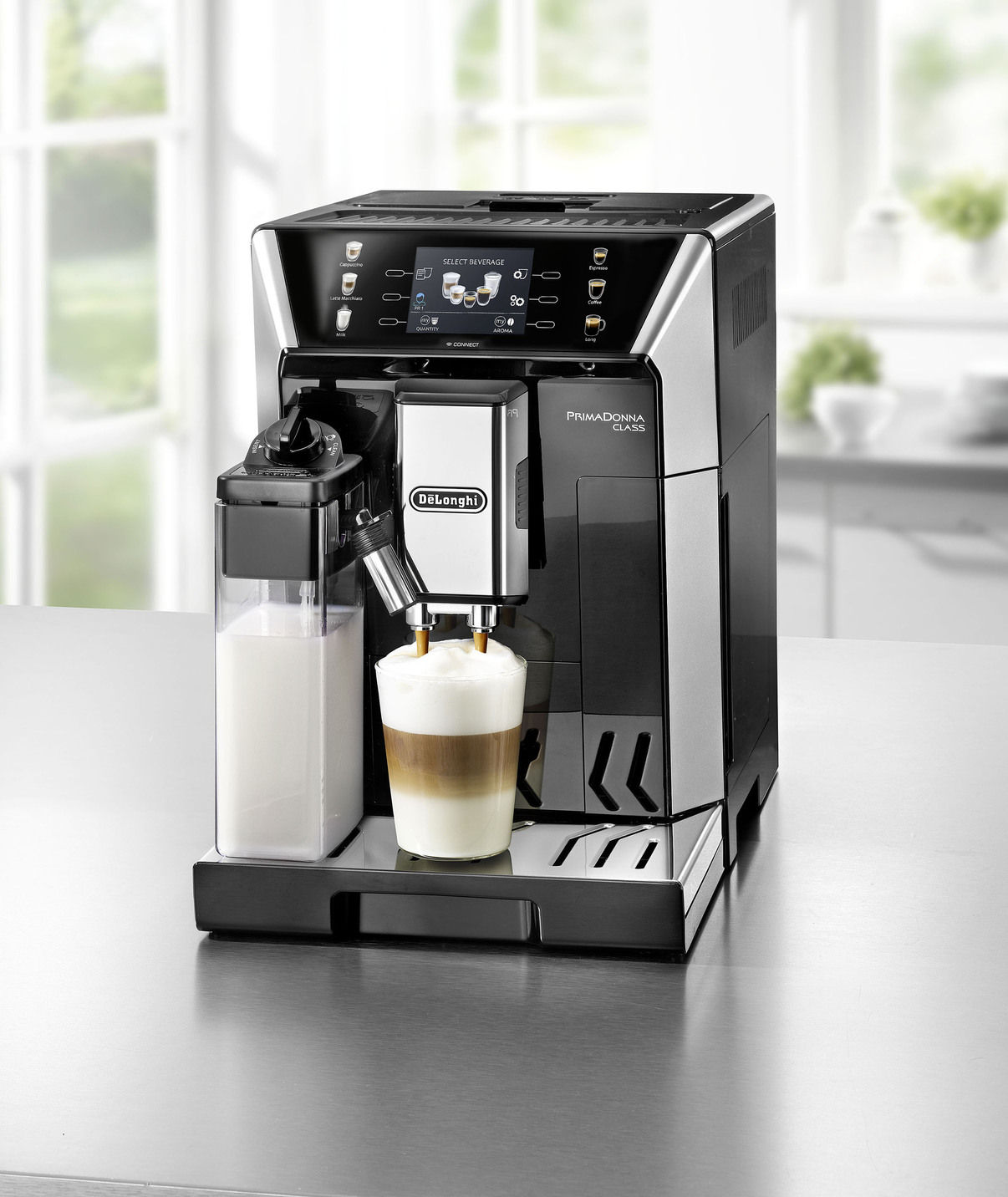 „De’Longhi“ KaffeeVollautomat mit doppeltem Heizsystem