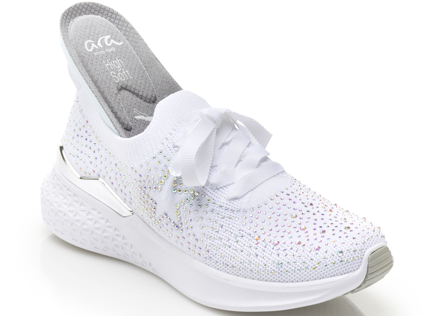 Ara Sneaker mit trendigen Glitzersteinchen Damen