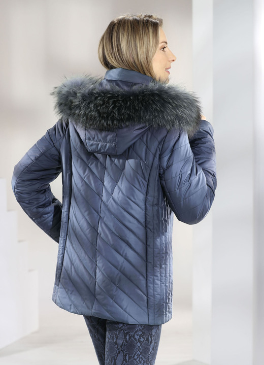 Jacken, Mäntel, Blazer - Jacke mit abnehmbarer Kapuze, in Größe 036 bis 052, in Farbe STAHLBLAU Ansicht 1