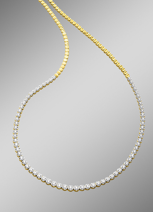 mit Diamanten - Edle Halskette mit Brillanten, in Farbe  Ansicht 1