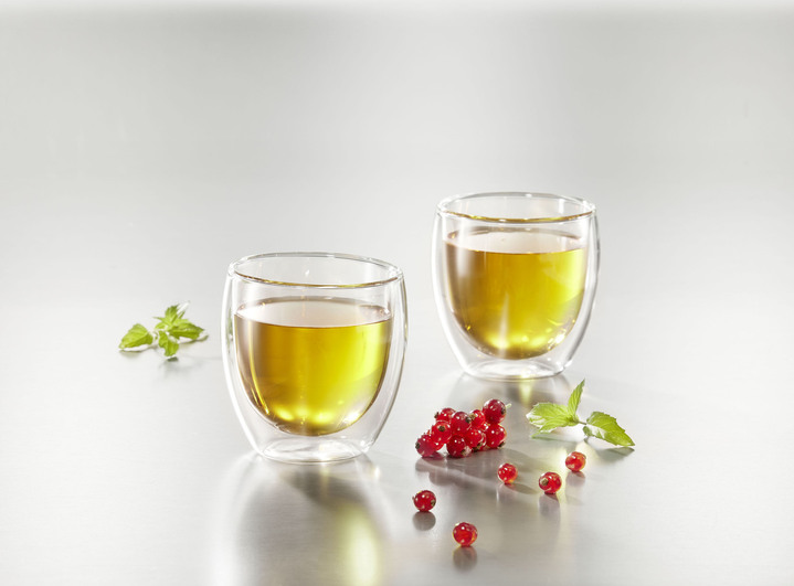 Gläser & Geschirr - Wärmeisolierende Teegläser, 2er-Set, in Farbe TRANSPARENT