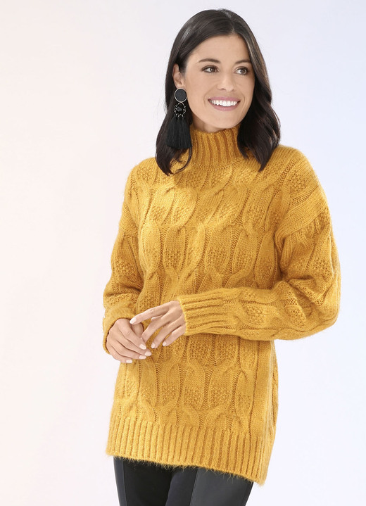 Pullover - Pullover in sehr flauschiger Qualität, in Größe 034 bis 050, in Farbe SAFRAN Ansicht 1