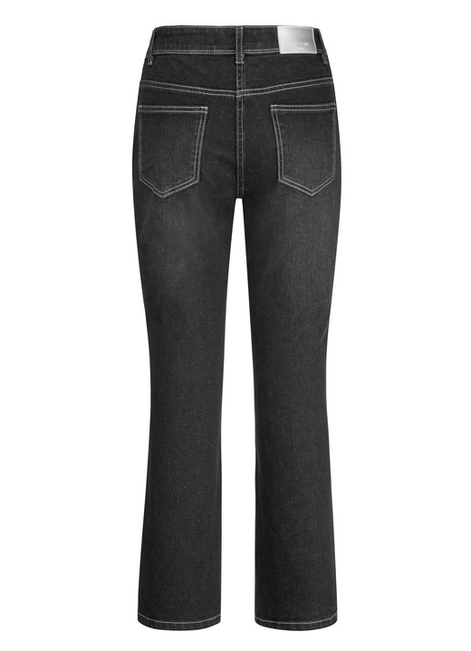 Hosen - Jeans in Bootcut-Form, in Größe 017 bis 052, in Farbe SCHWARZ Ansicht 1
