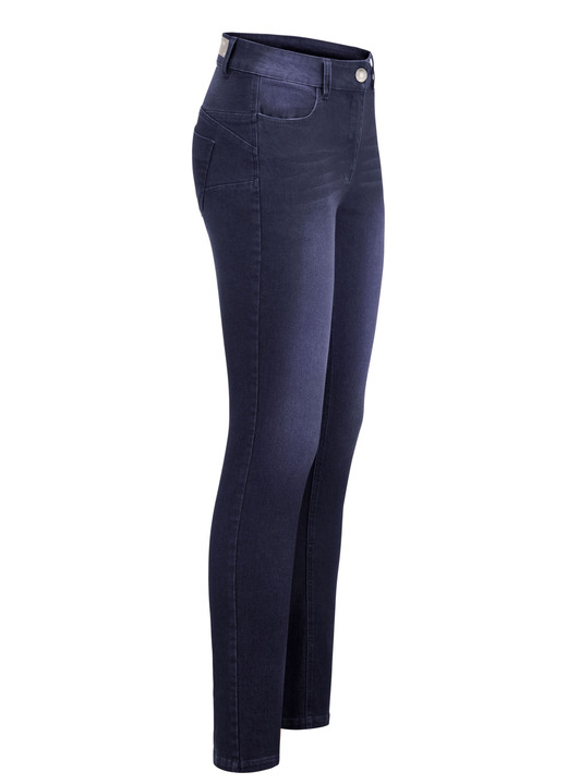Hosen - Jeans mit Push-up-Effekt, in Größe 017 bis 050, in Farbe DUNKELBLAU Ansicht 1
