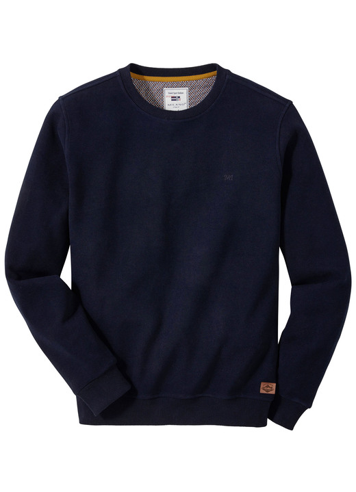 Hemden, Pullover & Shirts - Sweatshirt von „Milano Italy“, in Größe 3XL (64/66) bis XXL (60/62), in Farbe MARINE Ansicht 1