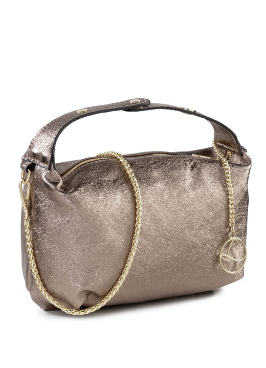 Taschen - Laurina Tasche aus genarbtem Kalb-Nappaleder, in Farbe BRONZE Ansicht 1