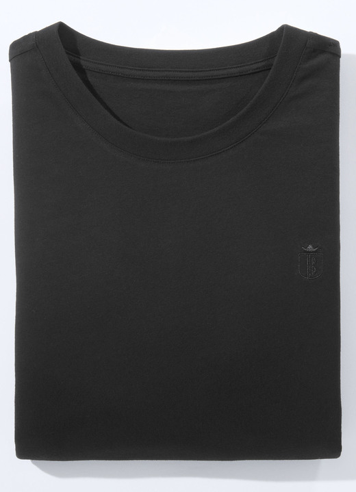 Sport- & Freizeitmode - Doppelpack Shirt in 4 Farben , in Größe 3XL (64/66) bis XXL (60/62), in Farbe 1x WEISS 1x SCHWARZ Ansicht 1