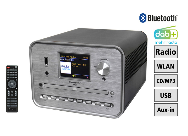 Modern - Soundmaster ICD1050SW Digital-Radio mit CD, in Farbe SILBER