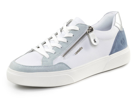 Remonte Sneaker aus Nappa- und Veloursleder mit Metallic-Besatz